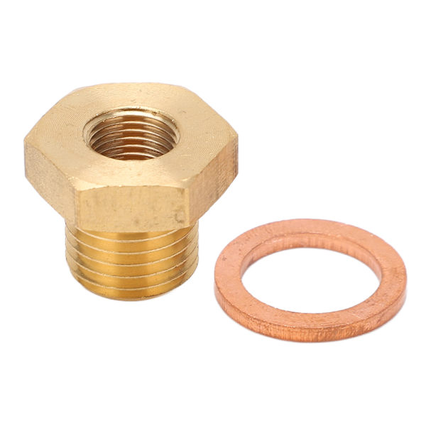 Tryk Temperatur Måler Sender Adapter 1/8in NPT til M14x1.5 Han Universal til Bil