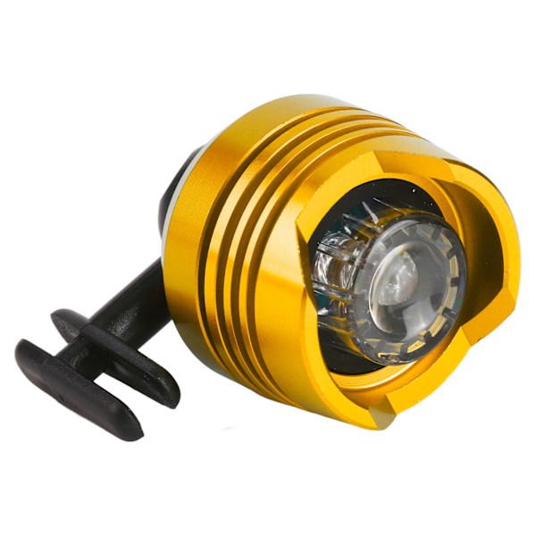 2 stk Sko-lykter i Aluminium Legering Batteridrevet Multifunksjonelle Hullsko-lys for Sykling Camping Vandring Gull