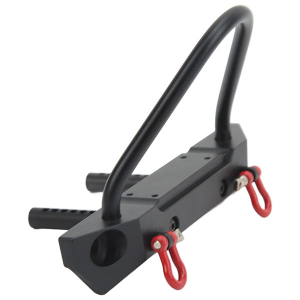 RC Bil Forreste Bumper Aluminium Legering Forreste Bumper med Lampe til AXIAL SCX10 90046 90047 1/10 RC Crawler Bil Sort