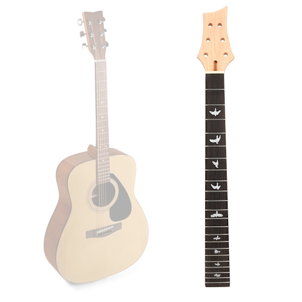 Gitarrhals 22 band i massivt trä Blackwood Gripbräda för elgitarr MusikinstrumenttillbehörGS55
