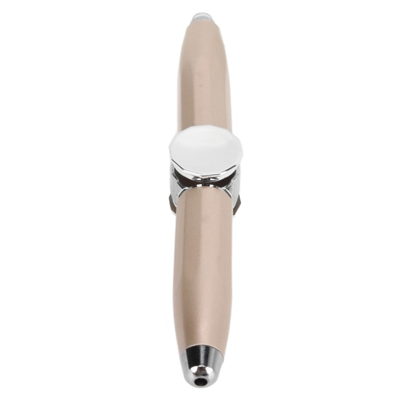 Fingerspids Luminous Gyro Kuglepen Finger Spinning Skrivepen med LED-lys for at frigøre stress Guld