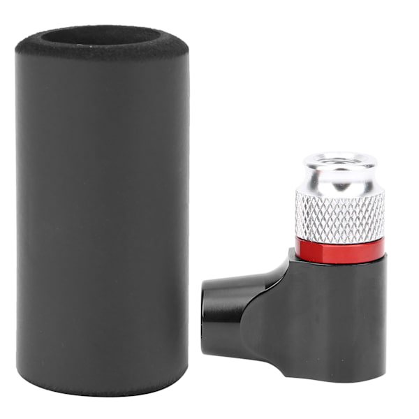 Cykeldæk Bærbar Manual Mini CO2 Inflator Cykeldækpumpe Mus med svampeærmeSort