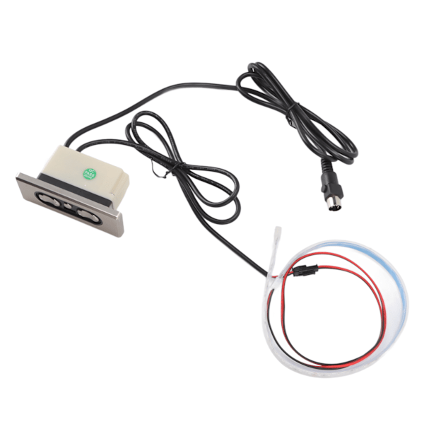 Elektrisk sofakontroll 5A 3 knapper 5-pin rett hode USB-ladeport løftestoler bryter med LED-stripe