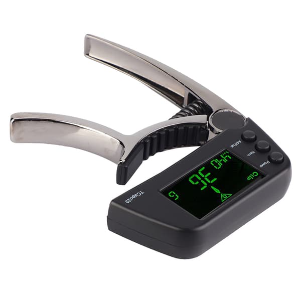 Enhånds Quick Change Metal Capo Tuner Gear Tilbehør til Guitar Bas (Bronze)