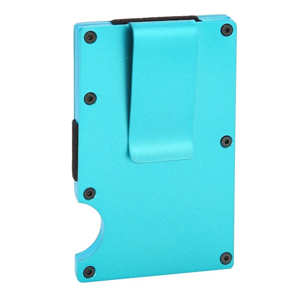 Visitkort Etui Bærbar Visitkortholder Mode Rustfrit Stål Kort Box Tegnebog GaveBlå X-11#A
