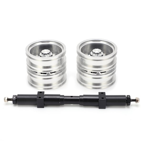 Metall Oförsedd Bakaxel Metall Bakhjulsnav för Tamiya 1/14 Traktor Semitrailer Lastbil 140mm Axellängd