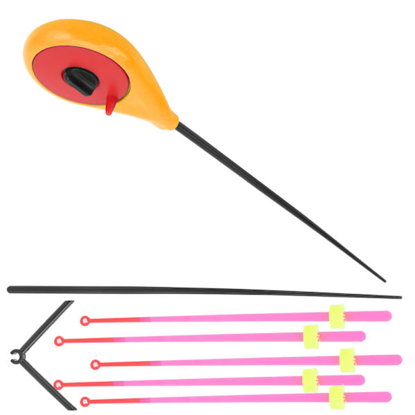 Vinter is fiskestænger Stang End Tip Extension Sektion Bærbar ABS Fisk Tilbehør Kit16CM