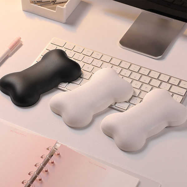 Mus håndledsstøtte Vandtæt ergonomisk hudvenlig Komfortabel tastatur håndledsstøtte til hjemmearbejde Sort