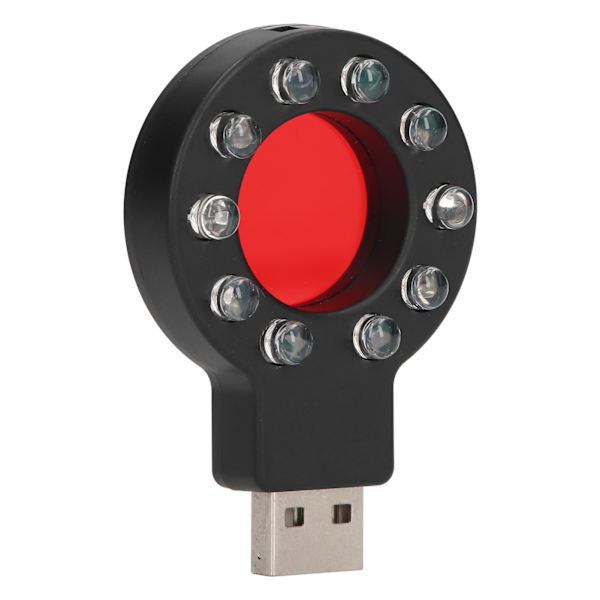 USB-gränssnittskameradetektor 10 infraröda lampor GPS-lokaliseringsavsökning RF-signaltestare 5V
