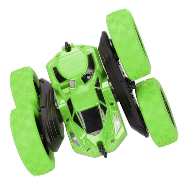 2 i 1 dobbeltsidet fjernbetjening bil højhastigheds 360 graders roterende RC Stunt CarGreen