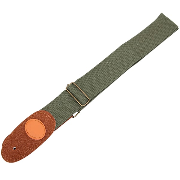 Høykvalitets universell gitarstropp for elektriske/akustiske gitarer bass (militærgrønn)