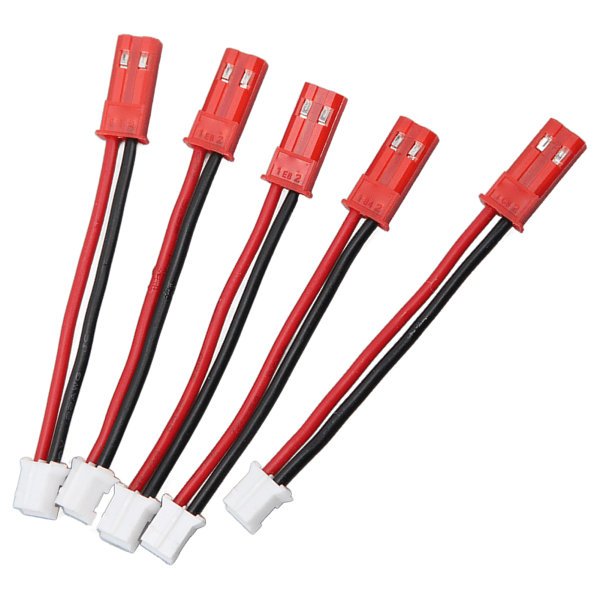 PH2.0 2P til JST adapterkabel han til han RC batteri forlængerledning til aksial SCX24 1/24 RC bæltebil 5 stk.