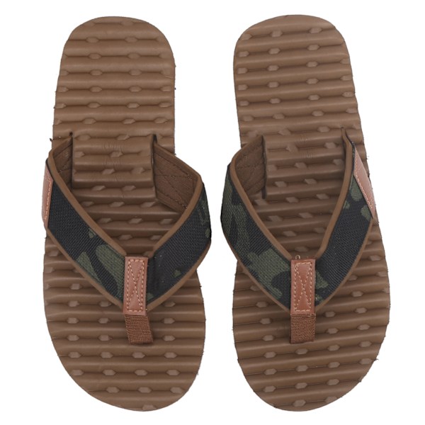 Sommar lättviktsflipflops flerlagers tofflor EVA flipflops lera färg botten(42)