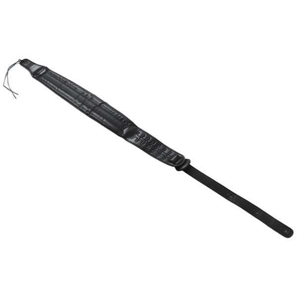 Gitarrrem Läder Justerbart axelbälte Instrumenttillbehör för Bass Black
