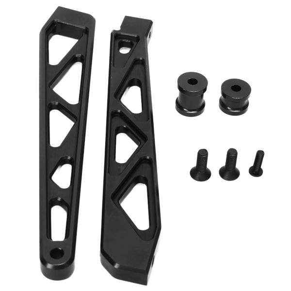 RC Chassis Brace Front Bag Aluminium Opgraderingsdel Chassis Support Bracket til ARRMA 1/7 1/8 RC Car Black