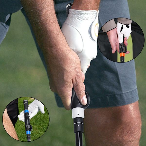 Golfklubban greppkorrigerare handtag klubbaöverdrag nybörjargrepp inomhus och utomhusträning - rosa röd