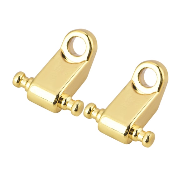 2PCS Roller String Tree Retainer med skruvtillbehör för elgitarrbas (guld)