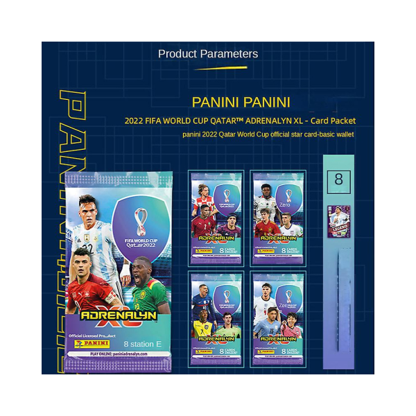 Ny 2022 Panini Football Star Card Box Qatar World Cup Football Star Collection Messi C Ronaldo Football Player Limited Edition Card Box Set