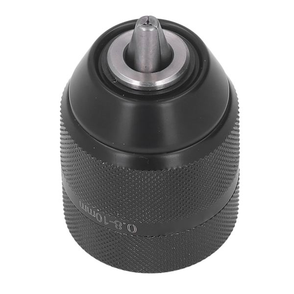 Självspännande borrchuck 3/8‑24UNF Montering Metall Nyckellös Chuck 0,8‑10mm Spännvidd
