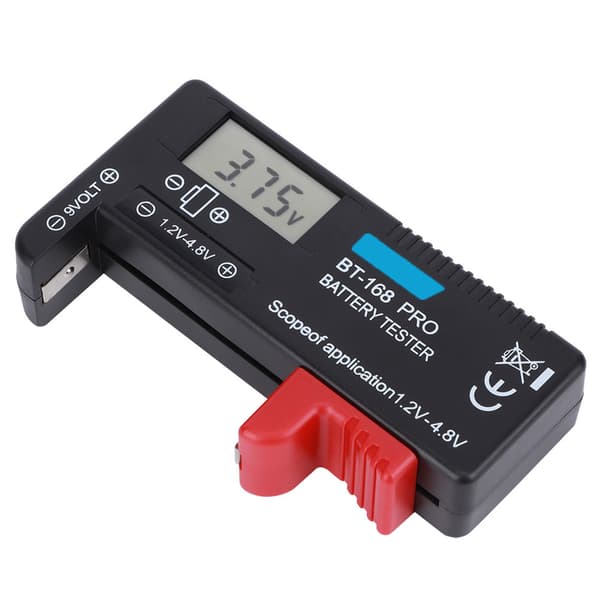 BT‑168PRO Digital LCD batteritester 1,2V‑4,8V batterikontroll for små batterier knappcelle