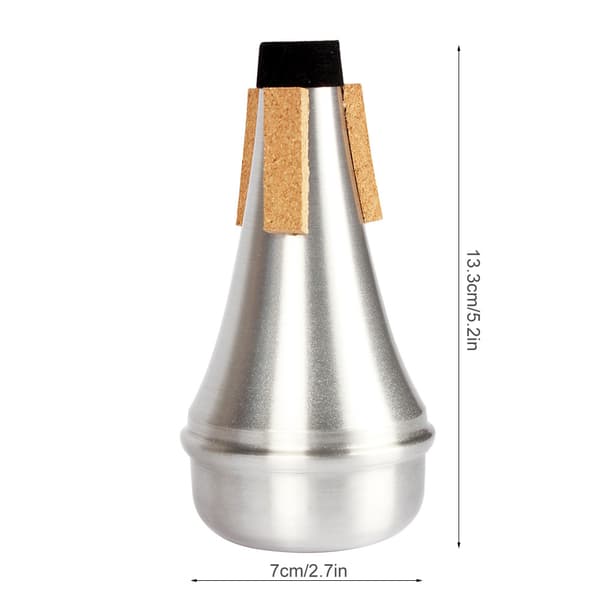 Mini bærbar lyddæmper i aluminiumslegering til trompetinstrumenttilbehør