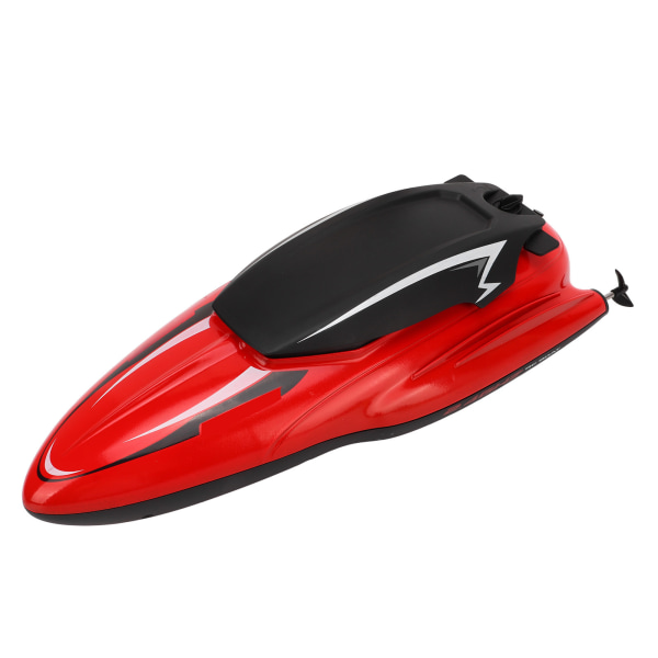 Fjernbetjening båd RC skib vandtæt højhastigheds speedbåd model legetøj til over 8 år gammelt rødt 2 stk batteri