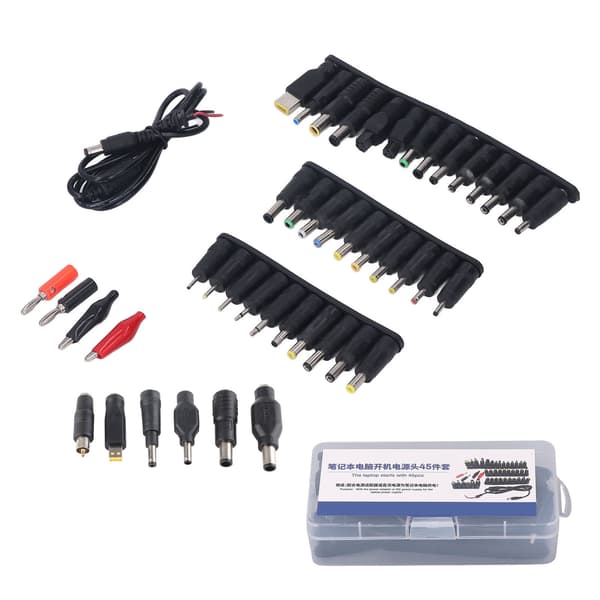 45 stk. Notebook Power Head Laptop DC Universal Strømforsyning Opladeradapter til computervedligeholdelse