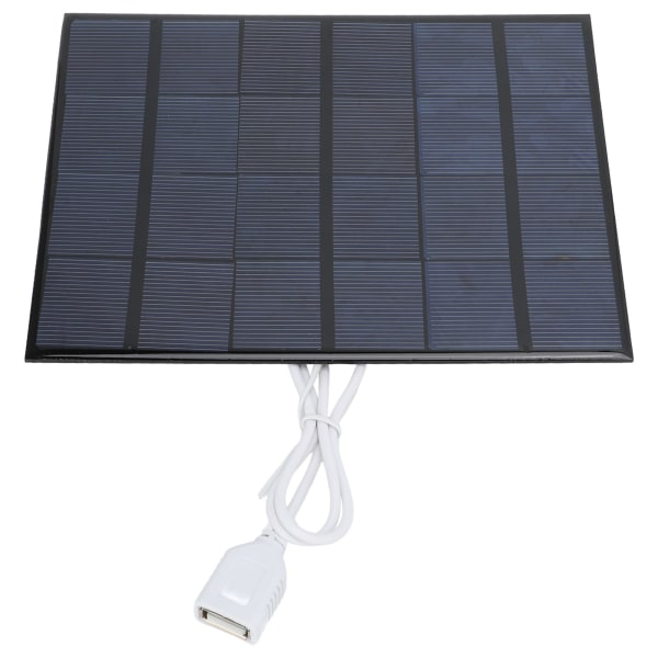 Mini Solar Panel Polysilisium Effektiv Energisparende USB Solar Lader for Telefon Power Bank RV Outdoor Farming 3,5W 6V