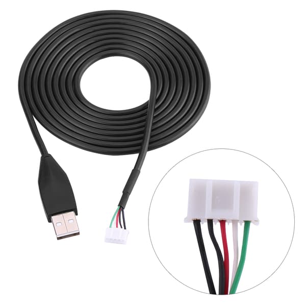 2 meter USB Muse Ledning Kabel Udskiftning Reparations Tilbehør Til Logitech MX518 Gaming Mus