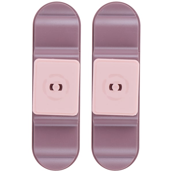 2 stk stikkontaktholder, roterbar, selvklebende ledningskabelpluggorganisator, rosa