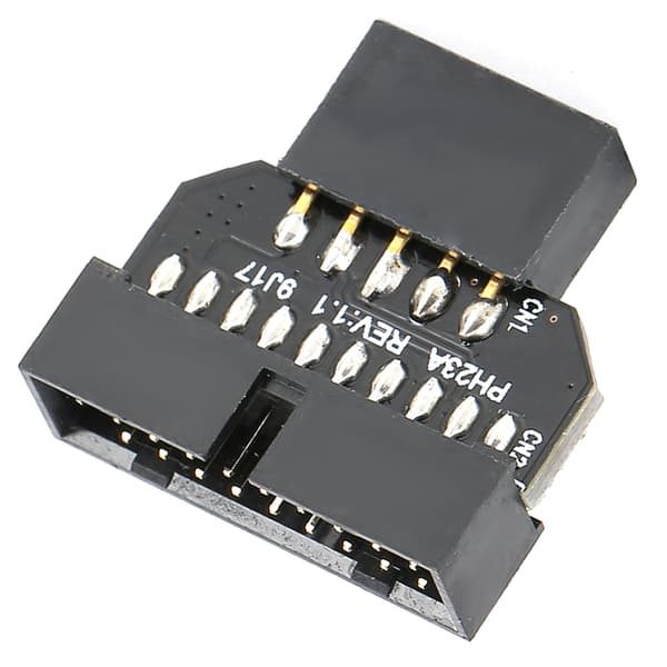 PH23A Bundkort USB 2.0 9Pin til USB 3.0 19P Plugin Konnektor Adapter (PH23A)