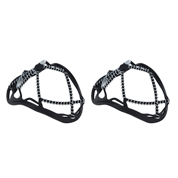 2 stk. Walk Traction Cleats forhindrer glidning Høy spenning Fjær Stegjern for Fotturer Jogging Jakt