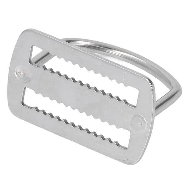 D-ring Webbing Sele Belteholder Rustfritt Stål D-ring Belte Slide Keeper Stopper for Dykketilbehør