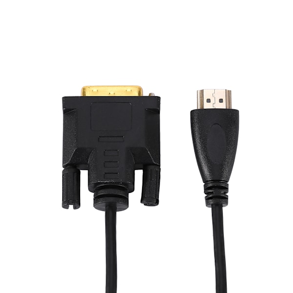 1M Guld HDMI Till DVI Hane Monitor Convert Adapter Kabelsladd För HDTV HD