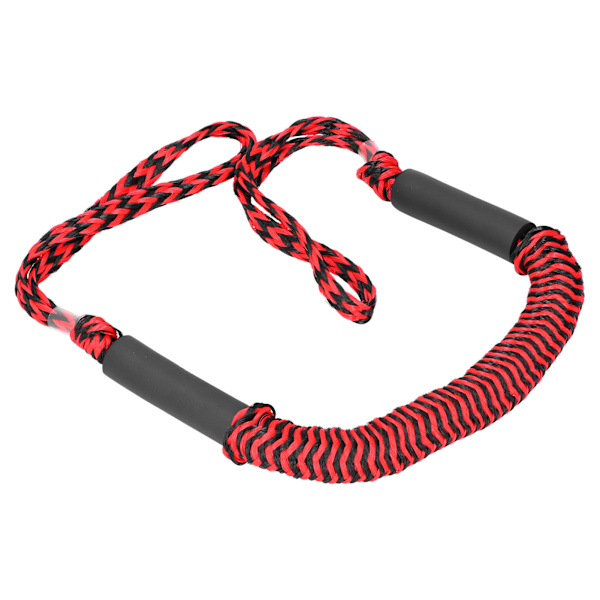 Boat Bungee Dock Lines Elastinen Wharf Rope PE Joustava kiinnitys Marine Boat Bungee Rope Punainen ja musta aaltoilu