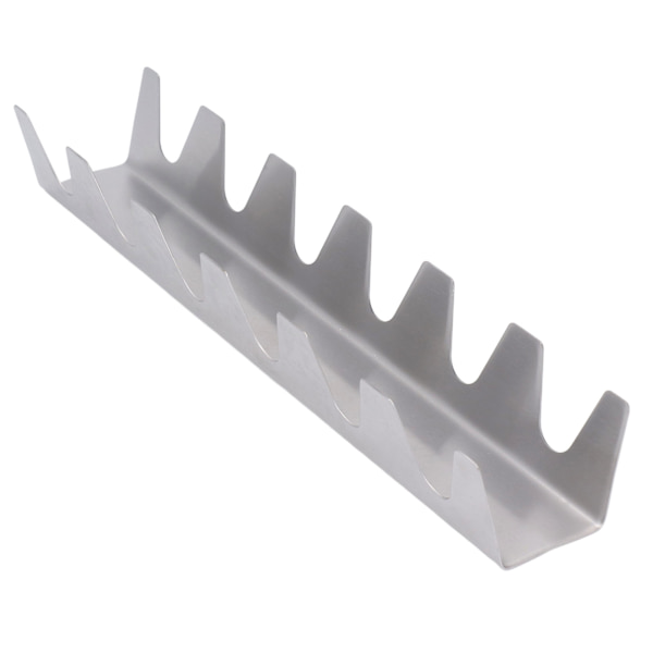 Taco Holder Rustfrit Stål 6 Riller Rustfri Varmebestandig Taco Rack til Bagerier Picnic Grillaftener