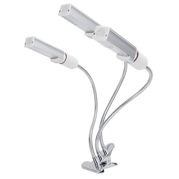 3-pääinen LED-kasvikasvuvalo E27 USB-pidike Kasvien kasvatusvalo puutarhaan Ulkovalkoinen valo