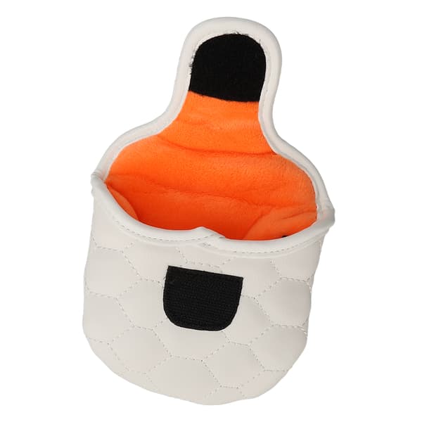 PU Golfkøllehodebeskyttelse Hvit Golfkøllehodebeskyttelse Golf Putter Headcover for Golfere Elskere Halvsirkel