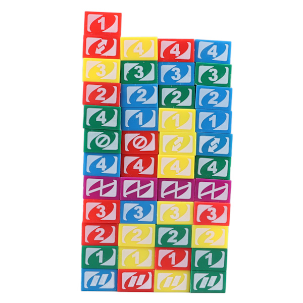 45 kpl Tumbling Blocks - Muoviset, Kestävät, Vakaat, Moniväriset, Rakennuspelit Lapsille