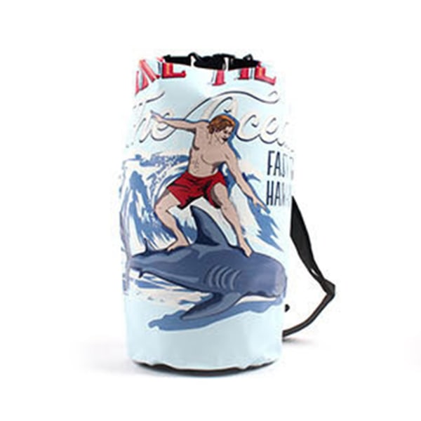 Vandtæt tør taske Enkelt skulder indre tank design Farverig vandspand taske til stranddrift svømning nummer 6