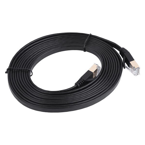 CAT7 RJ45 600MHz Patch-afskærmet LAN-netværkskabel Flad Ethernet-ledning 3m