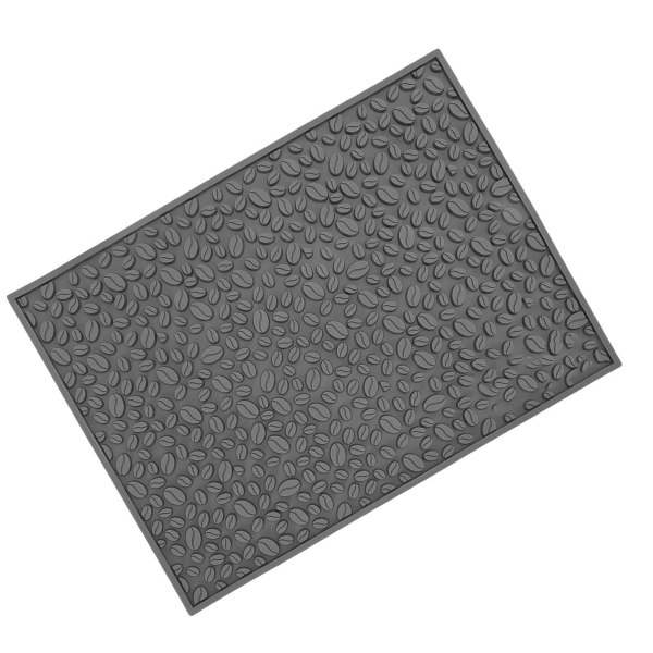 Halkskyddsunderlägg för kaffebönor Design Skrivbord Bar Disk PVC-underlägg för Vattenavrinning Filtrering Grå