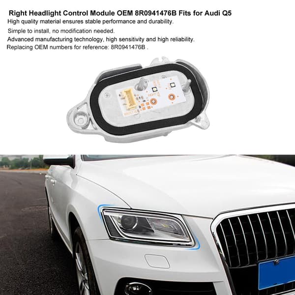 Audi Q5 kjørelys frontlys kontrollmodul OEM 8R0941476B