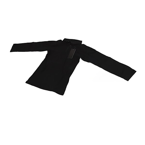 Combat Skjorta Långärmad Dragkedja Unisex Bomull Polyester Andningsbar med Armbågsskydd Axel Ficka Combat Kläder för Cosplay Svart M