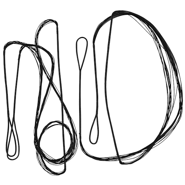 2 stk Bueskydning Bowstring Recurve Bue String 12 tråde 145cm/57.1in 117cm/46.1in Erstatning