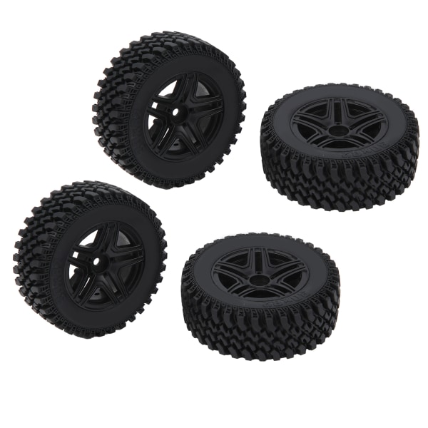 4kpl RC metallipyörän napa set, sopii MN86K 1/12 RC-auton päivitysosille, musta