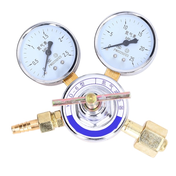 Nitrogen Regulator Gauge Kit Pressure Reducing Valve Brass Inlet Outlet Meter Reducer