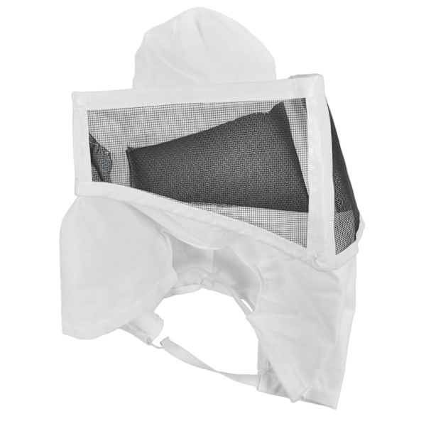 Bihattraktion Design Andningsbar Mesh Vit Kant Biodlare Cowboyhatt För Biodling Jakt Vandring