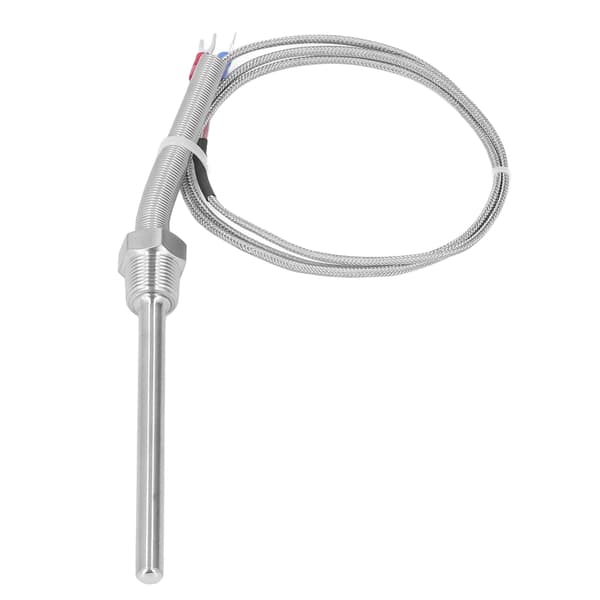 Termoelement K-typ 0-400℃ 3/8 NPT 8x100mm Temperatursensorprob i rostfritt stål 1m / 3.28ft