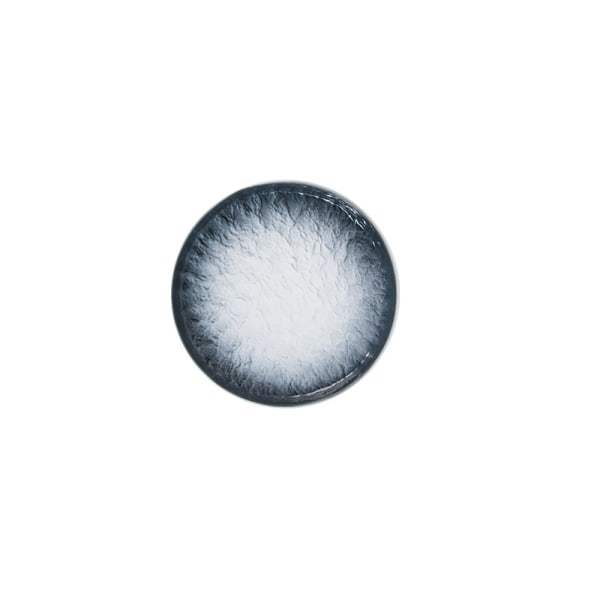 Steinkorn keramisk rund fruktfat, blå, 6 tommer (15,5*15,5*2,5 cm),
